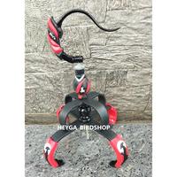 Gambar Full Set Cakram/Mahkota Sangkar Burung Murai Terbaru Lengkap dengan Gantungan Sangkar + Pion Karet Terbaru + bawahan pion murah - model 1 dari HEYGA BIRDSHOP undefined 1 Tokopedia