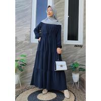 Gambar Dress gamis Adisa S-XXXL crinkle airflow polos susun terlaris - Adisa Maroon, M dari Msa projeck undefined 3 Tokopedia