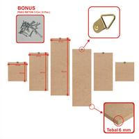 Gambar 1 Set Walldecor Makkah / 6 Pcs Hiasan Dinding Fanel kabah / Dekorasi Dinding Kamar / Wall Decor / Dekorasi Dinding Ruang Tamu / 1 Set Hiasan Dindin Masjid Mushola / 1 SET walldekor Makkah Original Paku - MAKKAH 01 dari Frame.id_NEW undefined 3 Tokopedia
