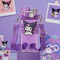 Gambar Botol Minum Anak Dual 2 in 1 580 ML Karakter Melody Kuromi Sanrio Cinamonroll Minuman Sedotan 8808 BPA FREE - Ungu dari BUNDA BUNDI SHOP undefined 5 Tokopedia