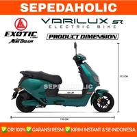 Gambar Sepeda Motor Listrik EXOTIC VARILUX SR BY PACIFIC 650 Watt Electric E Bike - Red - Black dari jaya sepeda listrik shop undefined 4 Tokopedia
