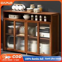 Gambar LACCOHUG lemari Dapur Rak Oven Microwave Rak Oven Kitchen Rack Lemari Penyimpanan Samping Anggur Terpasang Lemari Dapur Serbaguna Rak Penyimpanan Bambu Berkapasitas Besar storage  cabinet lemari  hiasan  ruang  tamu loker  mini  estetik lemari  piring - CoK:65*32*170CM（4P） dari LACCOHUG MALL undefined 1 Tokopedia