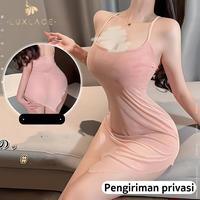 Gambar 9213 Luxlace baju tidur meong minji piyama ungu piyama dinas malam piyama silk dress pajamas baju tidur setelan baju tidur celana pendek baju satin si ema daster live daster kelihatan samping daster mini pulen baju dinas istri terhot - Hitam, All size （40-70kg） dari LUX LACE WEAR undefined 2 Tokopedia