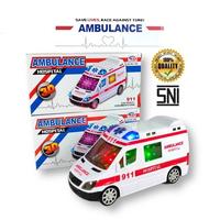 Gambar Mainan Anak Mobil Mobilan Ambulance Bump and Go Lampu dan Suara Sirine dari EAZYTOYS undefined 1 Tokopedia