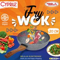 Gambar PENGGORENGAN/WAJAN CYPRUZ FRY PAN WOK MARBLE INDUKSI FP 0640 20 CM - CYPRUZ-081-FP0640 dari Belanja Elektronik undefined 1 Tokopedia