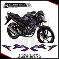 Gambar Striping Cb 150R Old V1 Tricolor Bmw / Sticker Honda Cb150r Lama Versi Pertama / Aksesoris Stiker Motor Cb 150 r old Motorcycle - Putih dari AllMotor Decals undefined 4 Tokopedia