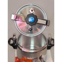 Gambar Pressure cooker Lingkaran Dua| Panci Presto Daging Aluminium High Quality | Kapasiatas 3L, 4L,7L,11L Dan 18L Masak - 7L/24CM dari tokogrosir1 undefined 5 Tokopedia