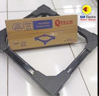 Gambar Q-TECH Roda Kaki Kulkas dan Mesin cuci Model Rakit [Awet] Besi Hitam Pintu dari Silf Electric undefined 3 Tokopedia