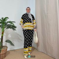 Gambar Alieastore - Azzara Sett Rayon Motif Busui Kulot Panjang adem One seet Daily - AZZARA 28 dari alieastore undefined 5 Tokopedia