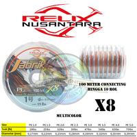 Gambar Senar PE Relix Nusantara Jabrik HS X8 100M - Connecting - Rainbow - PE 1 dari Galeri Pancing Bukittinggi undefined 1 Tokopedia