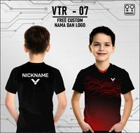 Gambar Jersey badminton anak baju bulu tangkis victor vtr01 - Hitam, 0 dari ListonsCloth undefined 2 Tokopedia
