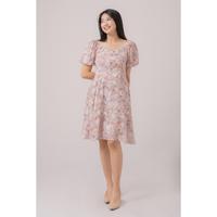 Gambar RIMINI - Dress Cewe Gaun Summer Lengan Pendek Squareneck XS-L - Axael Dress- 522107 Floral High Kain Karet - BLACK, XS dari RIMINI SEMARANG undefined 5 Tokopedia
