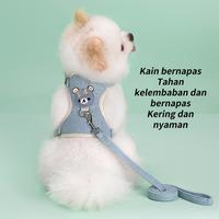 Gambar Tali kekang dada baru, model rompi yang dapat disesuaikan, tali kekang beruang kartun, tali kekang anjing, kucing, kelinci, perlengkapan hewan peliharaan, aman dan nyaman, cocok untuk hewan peliharaan yang sedang berjalan-jalan - Merah muda S dari Kendethyshop undefined 3 Tokopedia