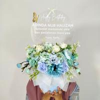 Gambar [TIDAK PO] Papan Bunga Akrilik TRANSPARANT KUPU | Bloombox akrilik Flower | Papan bunga grand opening gift | Bloom box led | Hadiah wisuda | Flower box graduation | birthday gift - XL, Custom Warna By chat dari Sinar Terang 87 undefined 3 Tokopedia