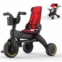 Gambar Sepeda Anak Roda Tiga Bisa Dilipat / Stroller Sepeda Lipat Anak - Hijau - Hijau dari All Seven store_NEW undefined 4 Tokopedia