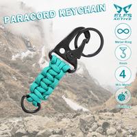 Gambar Elfs Active Paracord Keychain Outdoor Carabiner Gantungan Kunci - Toska dari Elfs Active undefined 1 Tokopedia