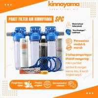 Gambar Paket filter air 10" siap pakai / filter air sumur / keruh / berbesi/kuning - Air berbesi & kuning, Biru/Outdoor dari Toko Filter Air KINNOYAMA undefined 5 Tokopedia