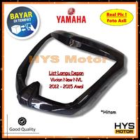 Gambar List Lampu Depan Vixion New NVL 2012 2013 2014 2015 Awal – Cover Lislampu Ring Head Kedok Lampu Depan New Vixion Variasi Aksesoris Motor Gold - HITAM dari HYS Motor_NEW undefined 2 Tokopedia