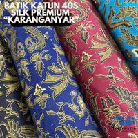 Gambar [PER SETENGAH METER] Kain Batik Meteran Katun SUTRA 40's Premium Foil SUPER LEMBUT Kode MOTIF "Karanganyar" Motif 2024 - Baby Blue dari TokoBatikMurahOnlinee undefined 1 Tokopedia