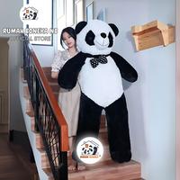 Gambar Boneka Jumbo Teddy Bear Boneka Besar 1,3 Meter SNI bonek  aberuang  jumbo - Coklat Dasi hitam, SuperJumbo 1,3 Meter dari pusat.boneka.berUANG undefined 2 Tokopedia