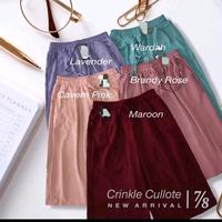 Gambar Kulot crinkle pendek wanita bawah lutut size XL muat bb 60 sampai 80 kg Celana Kulot 7/8 bahan adem Fit Nyaman - abu, XL dari AF GROSIR STORE undefined 4 Tokopedia