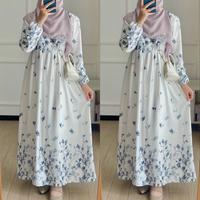 Gambar ADIBA - NAMIRA DRESS SILK / DRESS LEBARAN / CASUAL DRESS CANTIK / SILK DRESS BUSUI FRIENDLY ADA SIZE S M L XL - NAMIRA SIERRA SKYBLUE, L dari ADIBA BY ARA undefined 4 Tokopedia