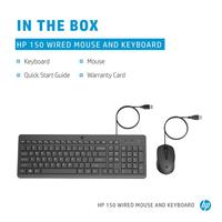 Gambar HP 150 Bundle Paket Keyboard Basic Desktop & Optical Mouse USB Plug dari Gado Gado IT undefined 3 Tokopedia