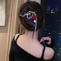 Gambar Jepit Sanggul Rambut Pesta Wanita Motif Berlian Rumbai Mawar Permata Mutiara Gaya Korea Impor - Rumbai Mutiara dari pitapitashop undefined 5 Tokopedia