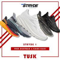 Gambar Sepatu Heiden Heritage Stryde 1 Sneakers Olahraga Lari Sport Running Shoes Pria Wanita - Full Black, 40 dari Tusk.id undefined 1 Tokopedia