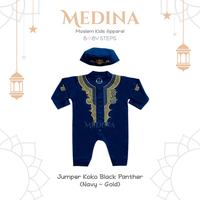 Gambar Koko Jumper Black Panther Baju Muslim Bayi Laki-Laki Newborn 0-6 Bulan BABYSTEPS - 0-3 Bulan, Black dari BABY STEPS INDONESIA_NEW undefined 4 Tokopedia