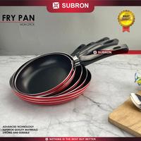 Gambar SUBRON Frying Pan Fry Pan Lapis Teflon Non-Stick Anti Lengket 22cm 24cm 26cm Tebal Tanpa Tutup Kitchenware - 23.5cm	 dari SUBRON KITCHENWARE undefined 4 Tokopedia