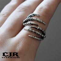 Gambar CLAW RING/CINCIN TENGKORAK JARI/CINCIN VINTAGE SILVER/SILVER RING RETRO/PRIA WANITA-CJR TITANIUM - CLAW RING dari CJR TITANIUM undefined 3 Tokopedia