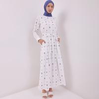 Gambar DUST Maxi Dress Lifni TENCEL Comfease Muslim Panjang Rayon Elegant Lebaran games terbaru Wanita Gamis tiktoklive サングラスbaju Midi Kain - putih, m dari Journey scraves 23 undefined 5 Tokopedia