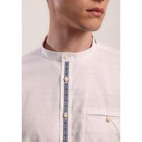 Gambar MOC - Kemeja Shanghai Lengan Pendek Pria Ikshan - White - S dari MOC Indonesia undefined 4 Tokopedia