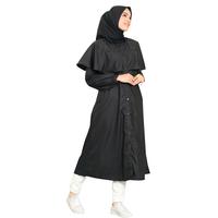 Gambar Tunik Wanita Remaja Katun Toyobo Premium LG 814 Cantik Casual Formal Kancing Kerah Muslim Putih Ruffle Hitam Atasan - Mustard, M dari lunangoofficial undefined 4 Tokopedia