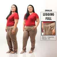 Gambar 8L,6L,5L,4L,2L,XL, all size, Celana Kerja Kantor Legging Karet Full / Celana Wanita Jumbo / Big Size / Celana Super Jumbo Seragam Wanita Model Terbaru Kekinian Kaki Melar Panjang Twill Formal Hitam Basic Katun Navy Kulot / Oralia - cream, S fit to L dari Oralia undefined 1 Tokopedia
