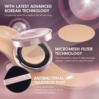 Gambar Instaperfect Real Skin High Coverage Blurring Finish Complete Complexion Set- Bundle  Make Up Cushion Mesh Glow + Blur Mattifying Primer+ Matte Fit Powder Foundation- Hasil akhir Semi-Matte Finish High Coverage - C11+Primer, 22 Light Ivory dari Instaperfect undefined 3 Tokopedia