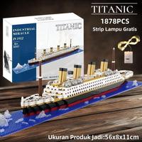 Gambar Lele Toy "WOW! Mainan Puzzle Titanic 3D - Bikin Kapal Legendaris, 1000+ Bagian, Belajar Mekanis Sambil Bermain! Blok Plastik - 350PCS dari LeLe Toys Online Mall undefined 3 Tokopedia