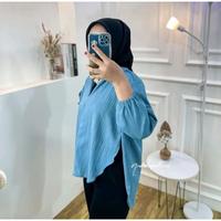 Gambar Livia Blouse Lady Crush ┃Kemeja Polos Outer Premium Best Seller - TERACOTA dari hanalook undefined 3 Tokopedia