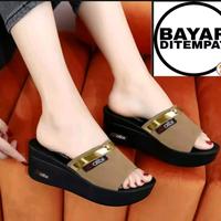 Gambar sandal wedges calbi sandal wanita terbaru sandal wanita terlaris - marun, 37 dari Gudang sandal store undefined 3 Tokopedia