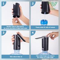 Gambar TNW HP4 Pompa Air Galon Elektrik Foldable Water Pump Botol Dispenser Otomatis Wireless Rechargeable Water Dispenser Portable - Hitam dari TNW Home undefined 5 Tokopedia