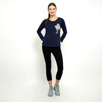 Gambar Cressida Doodle Baju Kaos Wanita Lengan Panjang  Navy - Ylbdl.hb078y dari Cressida undefined 4 Tokopedia