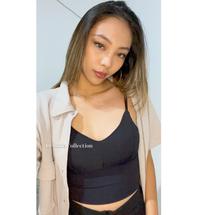 Gambar Meisya Luxury Tanktop with Cup Inner - Atasan Baju Crop Rajut Iner Tank Top Bra Sport Push Up Fashion Wanita Outfit Hangout Kekinian Casual | Kerja Kasual | Pesta Formal Gym Santai Yoga Senam - black dari delonic.collection undefined 2 Tokopedia