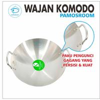 Gambar Komodo Kuali Wajan 40cm Penggorengan Stainless Steel Diameter 40cm - 32cm dari pamosroom undefined 5 Tokopedia