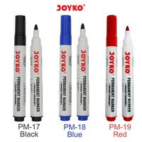Gambar Spidol Permanen Joyko - Permanent Marker PM-17 - SFO Semarang Official - Merah dari SFO Semarang undefined 2 Tokopedia
