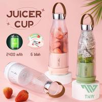 Gambar TNW KJ6 Juice Blender Portable 6 Pisau Juicer Mini Botol Blender Kapsul Murah Blender Jus Buah Milkshake Rechargeable 2400mah - KJ10 dari TNW Home undefined 1 Tokopedia