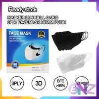 Gambar ENZ MASKER DUCKBILL DUCK BILL FACEMASK FACE MASK 3PLY 3 PLY WARNA HITAM PUTIH ISI 50 PCS UKURAN DEWASA NYAMAN SEKALI PAKAI Karet 1027 - HITAM dari RACUN ENZ undefined 3 Tokopedia