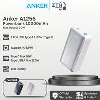 Gambar Anker 533 Powerbank 10000mAh PowerCore 30W 25W PD PPS 3 Port A/C A1256 - White dari ZTH Official undefined 2 Tokopedia