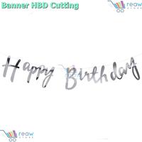 Gambar Banner Bunting Flag Cutting Happy Birthday HBD Selamat Ulang Tahun Aneka Warna - Gold dari REAW STORE undefined 4 Tokopedia