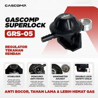 Gambar GASCOMP Regulator Gas LPG GRS-05 Superlock Double Lock | Regulator Tabung Gas Anti Bocor Auto Cut Off Low Pressure Garansi 1 Tahun SNI dari gascompsuperlock undefined 3 Tokopedia